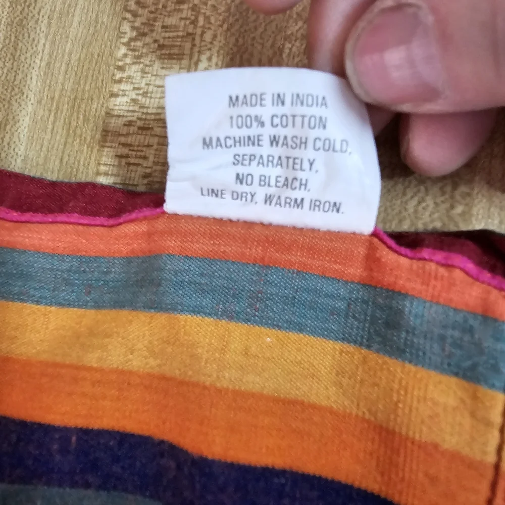 Crate & Barrel Fiesta Stripes Cloth Napkins 21
